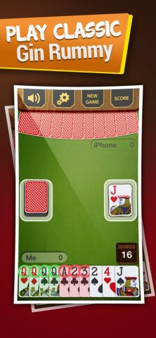 Gin Rummy Best Card Game для iOS — скриншот 1