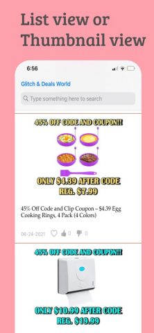 Glitch & Deals World для iOS — скриншот 2