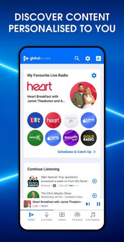 Global Player Radio & Podcasts для Android — скриншот 2