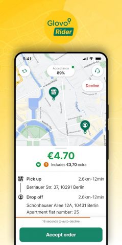 Глово райдер для Android — скриншот 1