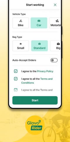 Глово райдер для Android — скриншот 3