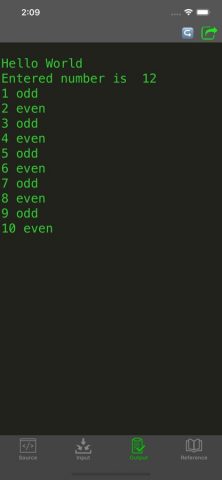 Go Programming Compiler для iOS — скриншот 2