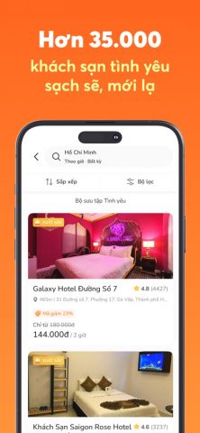 Go2Joy — Đặt phòng theo giờ для iOS — скриншот 4