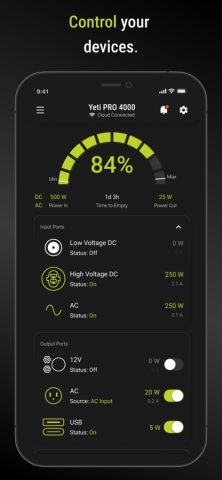 Goal Zero Power для iOS — скриншот 2