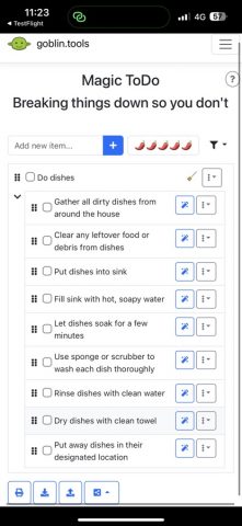 Goblin Tools для iOS — скриншот 2