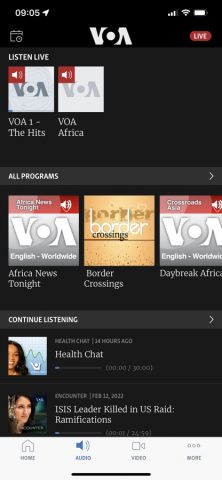 Голос Америки для iOS — скриншот 3