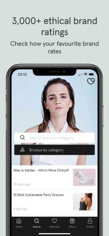 Good On You – Ethical Ratings для iOS — скриншот 1