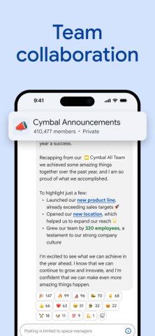 Google Chat для iOS — скриншот 3