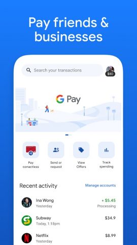 Google Pay для Android — скриншот 1