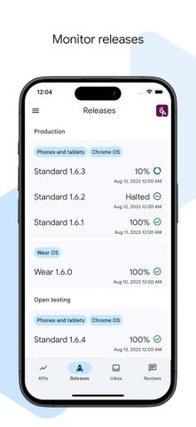 Google Play Console для iOS — скриншот 2