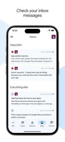 Google Play Console для iOS — скриншот 3