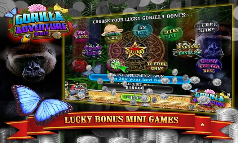 Gorilla Adventure Slots для Android — скриншот 2