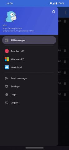 Gotify для Android — скриншот 2
