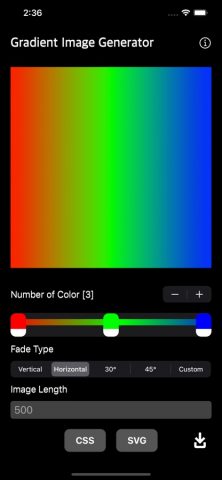 Gradient Image Generator для iOS — скриншот 5