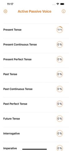 Grammar: Active Passive Voice для iOS — скриншот 1