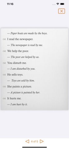 Grammar: Active Passive Voice для iOS — скриншот 4