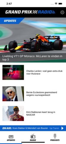 Grand Prix Radio для iOS — скриншот 1