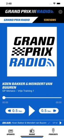 Grand Prix Radio для iOS — скриншот 3