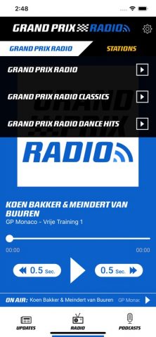 Grand Prix Radio для iOS — скриншот 4