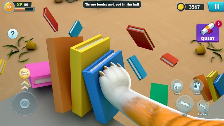 Grandma Cat Prankster & Chaos для Android — скриншот 2