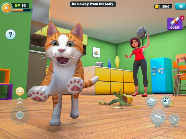 Grandma Cat Prankster & Chaos для Android — скриншот 5