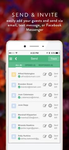 Greenvelope: Email/SMS Invites для iOS — скриншот 4