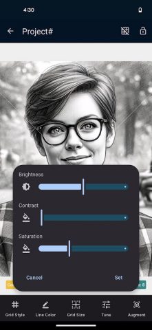 Grid Art — Drawing App для Android — скриншот 3