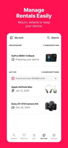 Grover – rent tech flexibly для iOS — скриншот 4