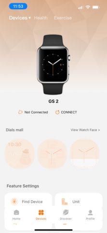 Gs Fit для iOS — скриншот 2