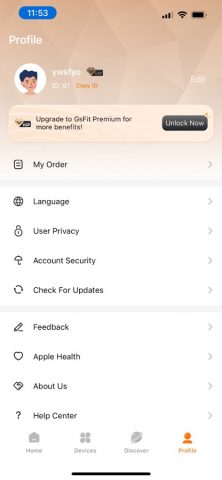 Gs Fit для iOS — скриншот 4