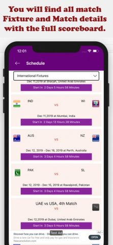 Gtv Cricket Live для iOS — скриншот 2