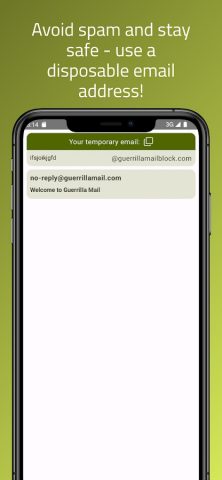 Guerrilla Mail — Temp Mail для Android — скриншот 1