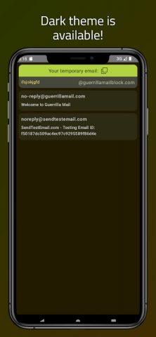 Guerrilla Mail — Temp Mail для Android — скриншот 5