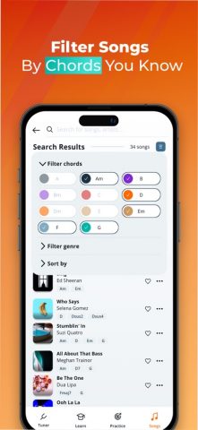 Guitar Lessons & Songs: Justin для iOS — скриншот 5