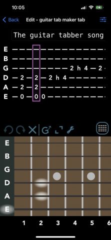 Guitar Tab Maker для iOS — скриншот 1