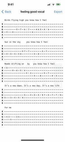 Guitar Tab Maker для iOS — скриншот 5