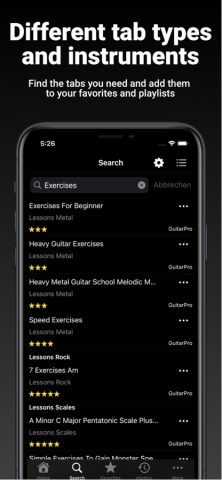 GuitarTab — Tabs & chords Pro для iOS — скриншот 4