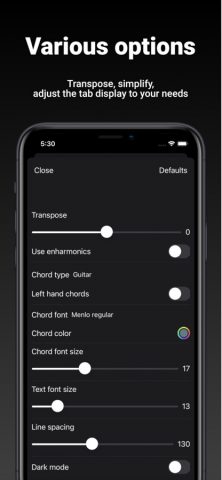 GuitarTab — Tabs & chords Pro для iOS — скриншот 5