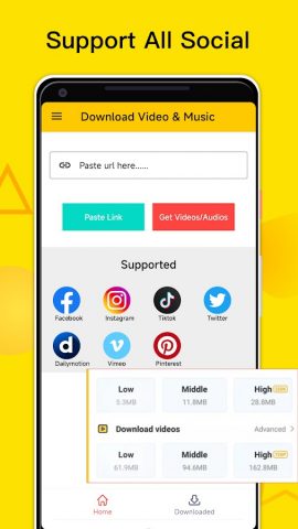 HDTube Video & Mp3 Downloader для Android — скриншот 1