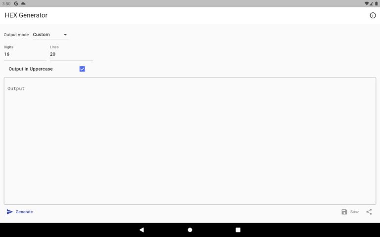 HEX Generator для Android — скриншот 5