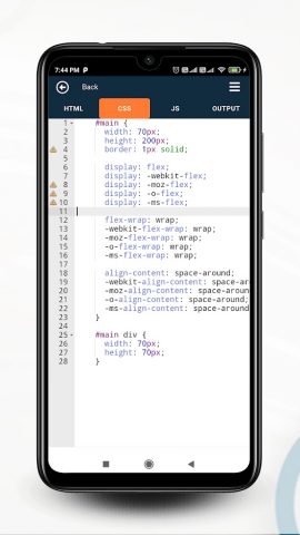 HTML Editor для Android — скриншот 4
