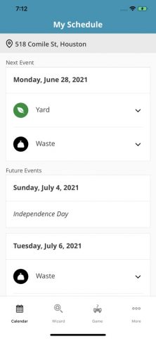 HTX Trash and Recycling для iOS — скриншот 3