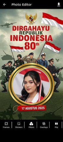 HUT RI ke-80 Photo Frames для Android — скриншот 2