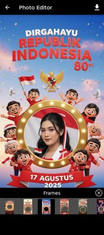 HUT RI ke-80 Photo Frames для Android — скриншот 3