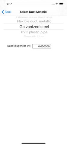 HVAC Duct Sizer для iOS — скриншот 5