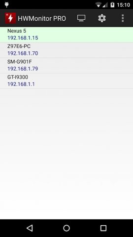 HWMonitor PRO для Android — скриншот 2
