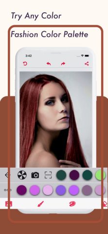 Hair Color Changer . для iOS — скриншот 2