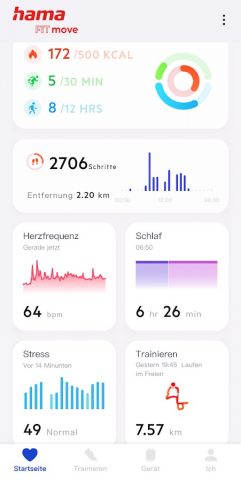 Hama FIT Move для Android — скриншот 1