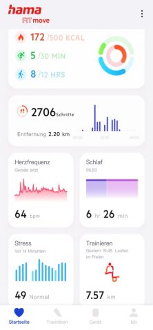 Hama Fit Move для iOS — скриншот 1