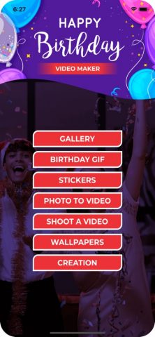 Happy Birthday Video Maker для iOS — скриншот 2